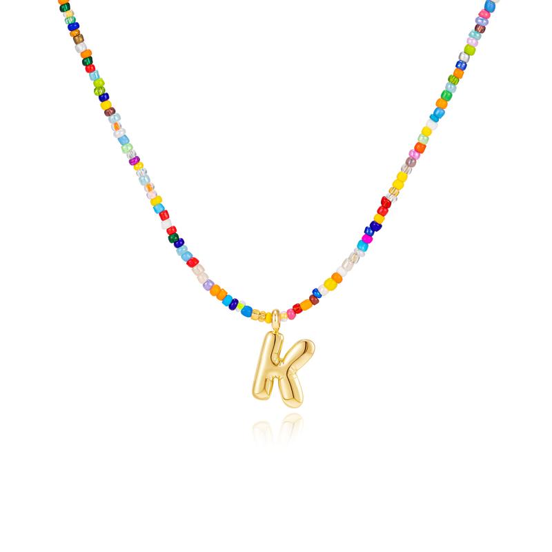 Mila - Colorful Bubble Letter Necklace