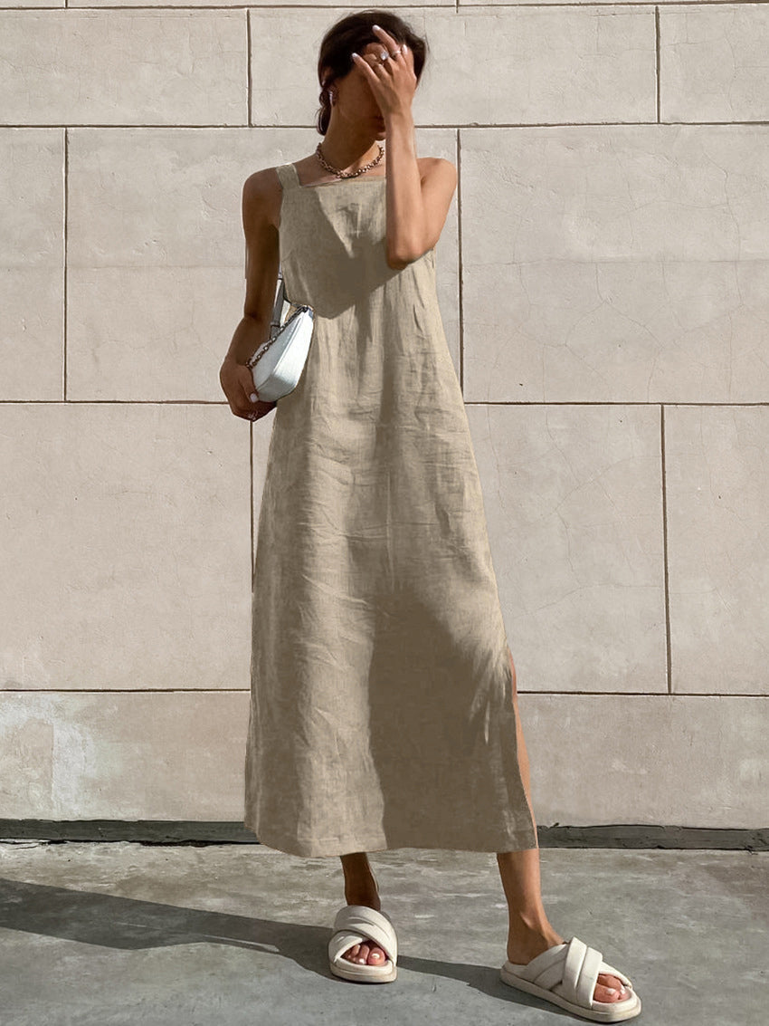 V-Back Flared Jumpsuit Black
