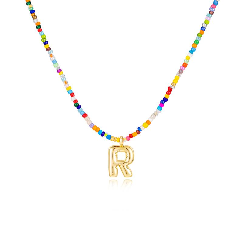 Mila - Colorful Bubble Letter Necklace