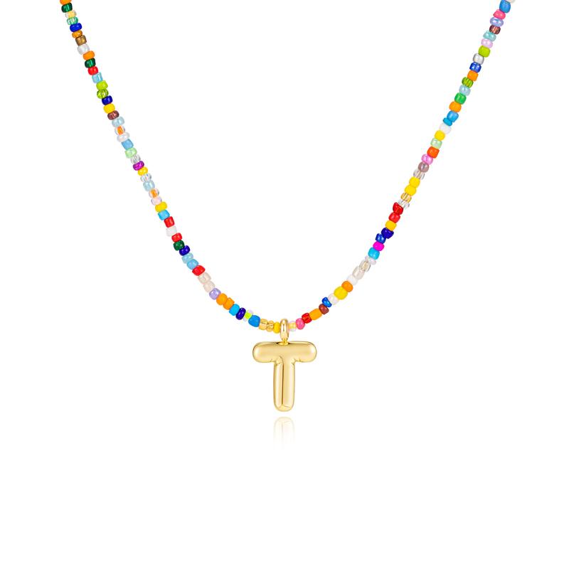 Mila - Colorful Bubble Letter Necklace