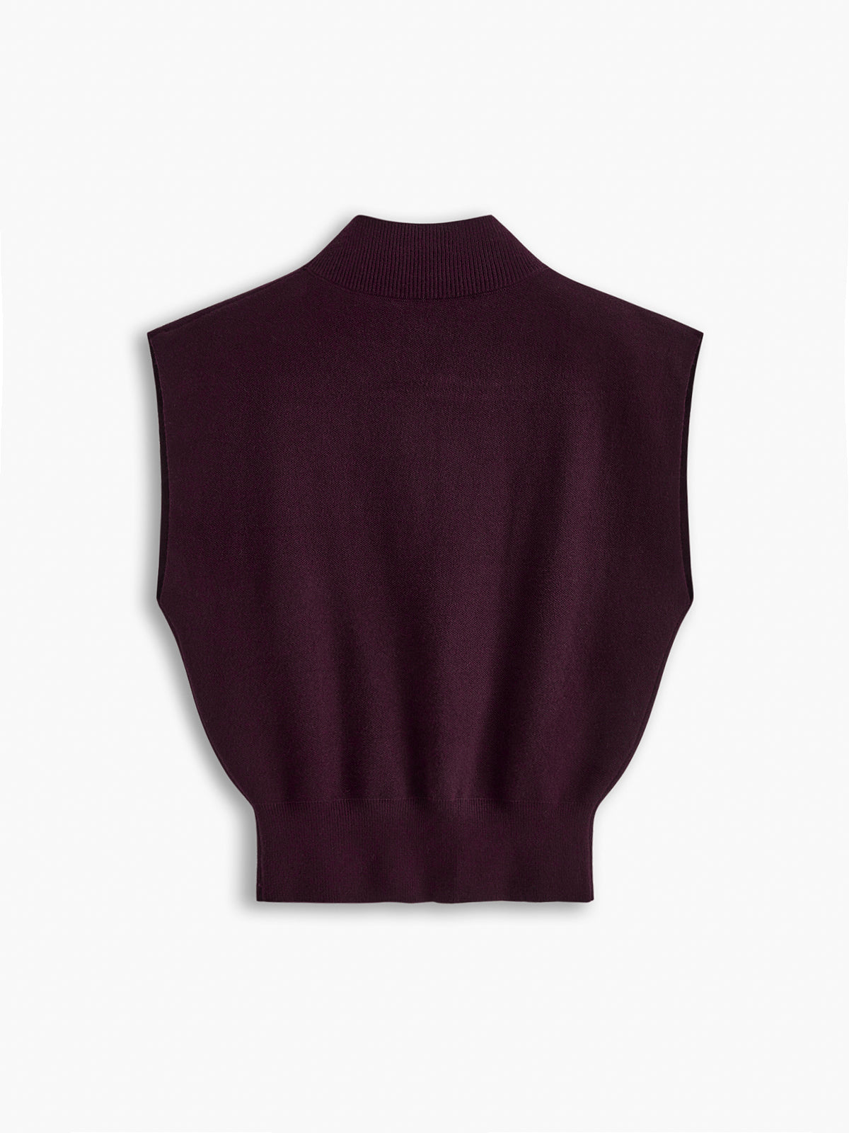 Solid Pullover Sweater Vest