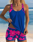 Jumila U-Neck Sleeveless Printed Tankini