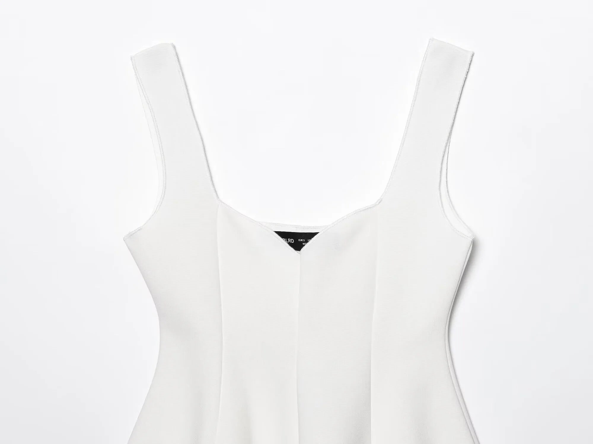 DEEABAE 2025 Summer New Women&#39;s Clothing Simple And Fashionable Short Skirt Style Hem Elastic Round Neck Top