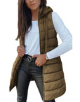 Desire Sleeveless Hooded Waistcoat