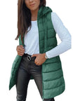 Desire Sleeveless Hooded Waistcoat