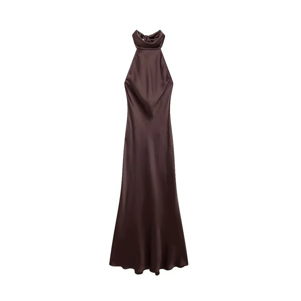 Debo Satin Long Dress