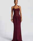 Madou Halter Backless Sexy Maxi Dress
