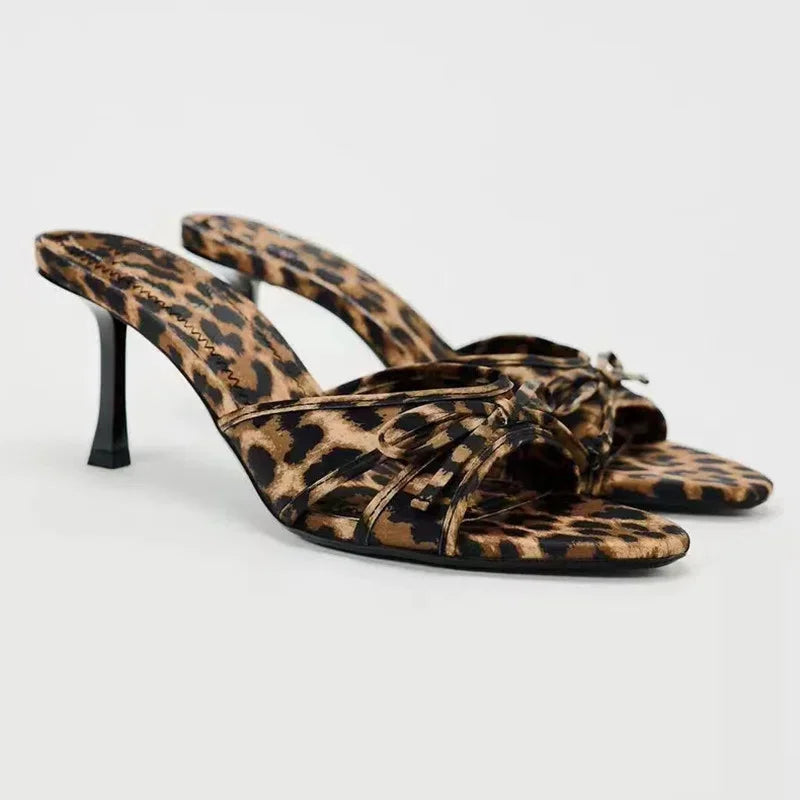 Slip in Fierce Leopard heels