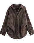 Adiz  Stripe Shirt Long Sleeves Blouse
