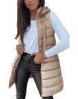 Desire Sleeveless Hooded Waistcoat
