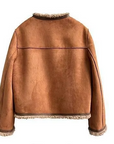 Dalia Buttoned Sheepskin Jacket