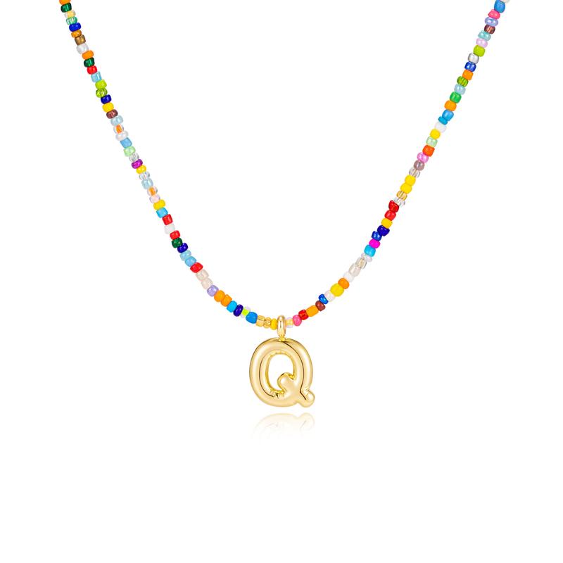 Mila - Colorful Bubble Letter Necklace