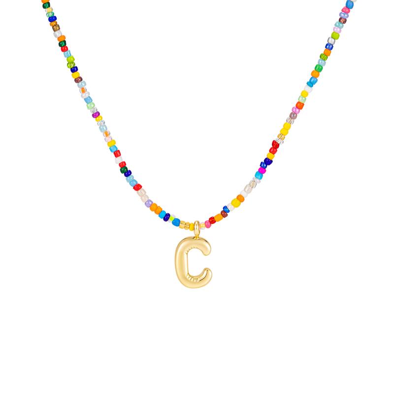 Mila - Colorful Bubble Letter Necklace