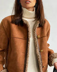 Dalia Buttoned Sheepskin Jacket