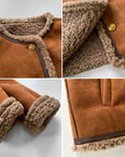 Dalia Buttoned Sheepskin Jacket