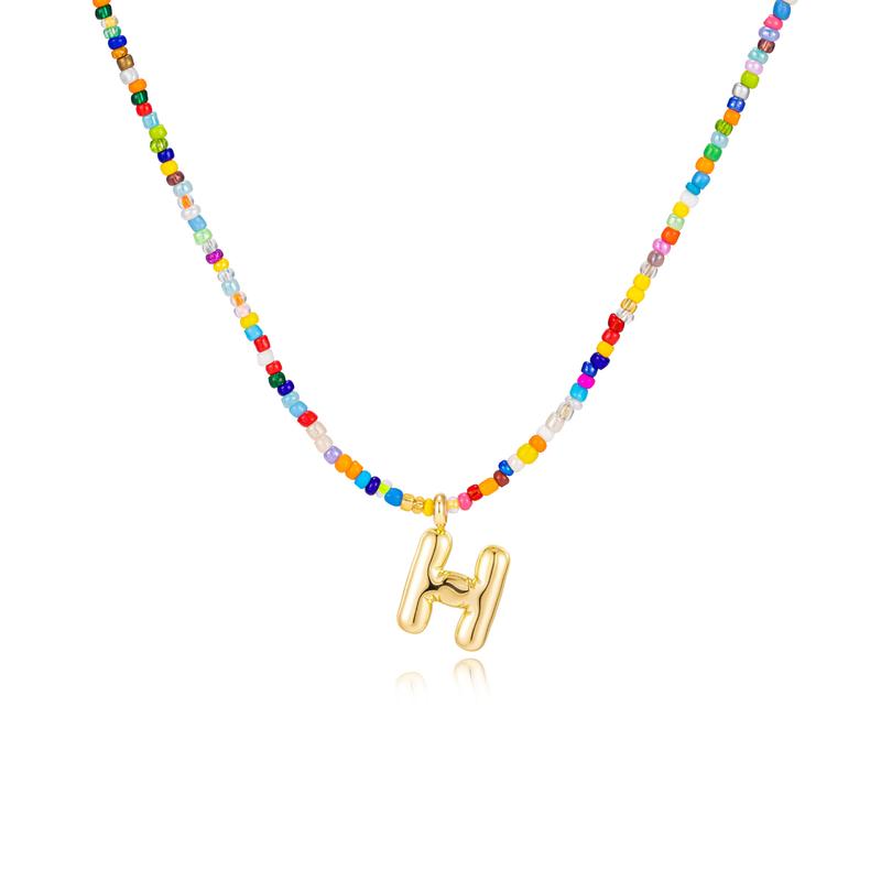 Mila - Colorful Bubble Letter Necklace