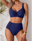 Lindsay Ruched Fabric Bikini