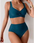 Lindsay Ruched Fabric Bikini
