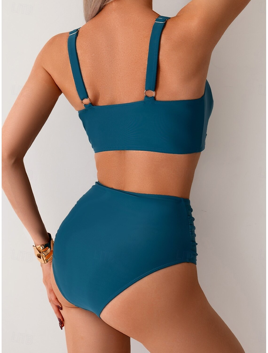 Lindsay Ruched Fabric Bikini