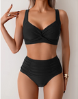 Lindsay Ruched Fabric Bikini