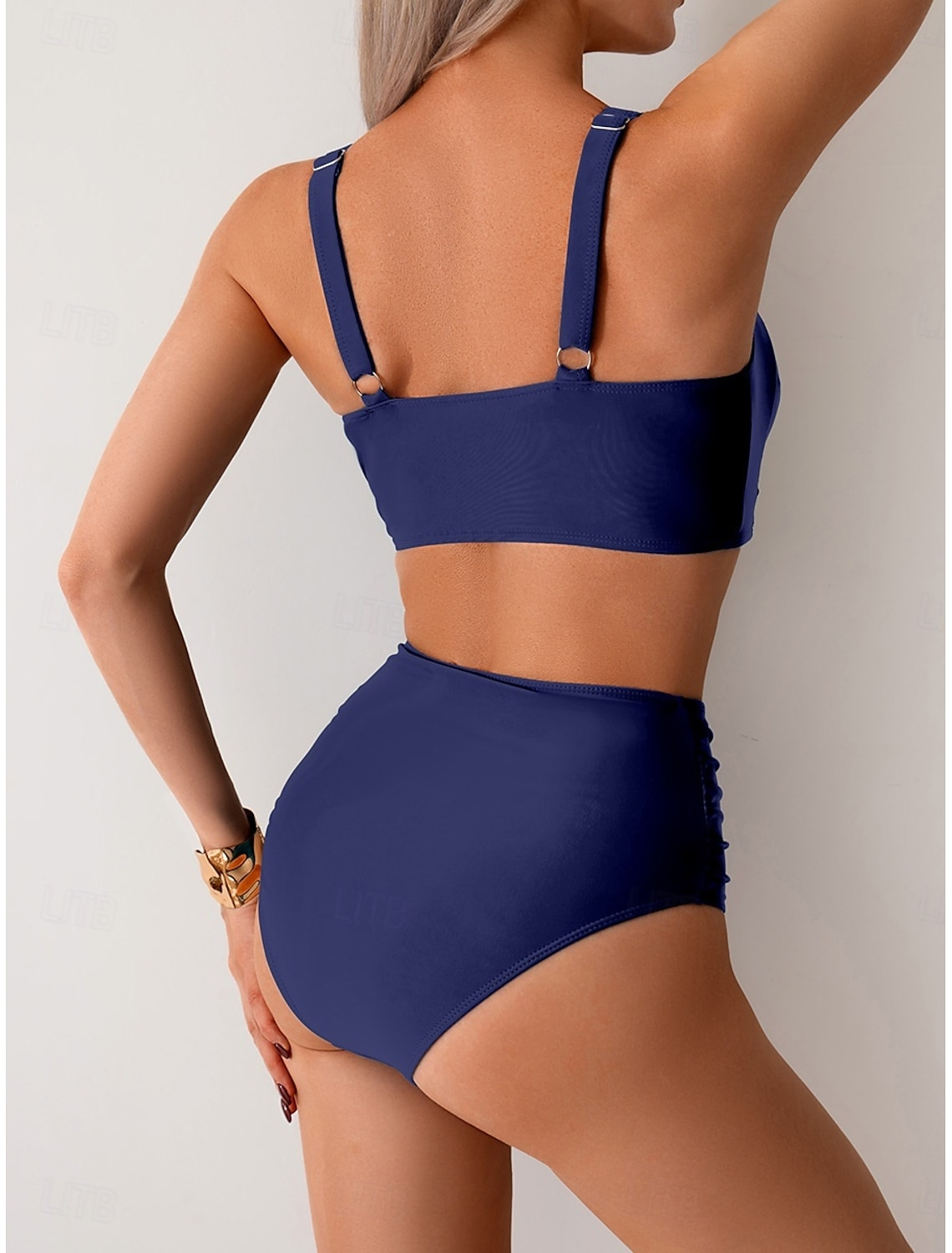 Lindsay Ruched Fabric Bikini