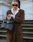 Delphine Suede Coat